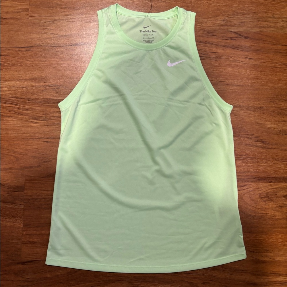 Nike Dri-Fit Light Green Sleeveless Top:Small